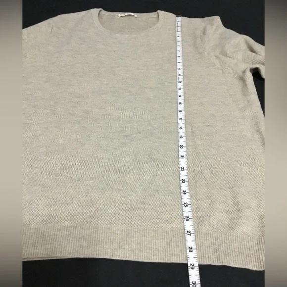Marine Layer Mens Knit Beige Cotton Blend Crew Neck Sweater Size XXL - M400 - Picture 6 of 9